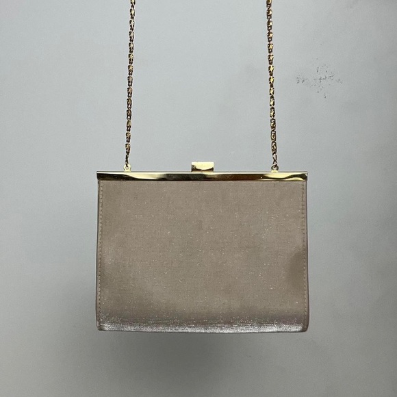 gold iridescent side purse clutch - Picture 2 of 4